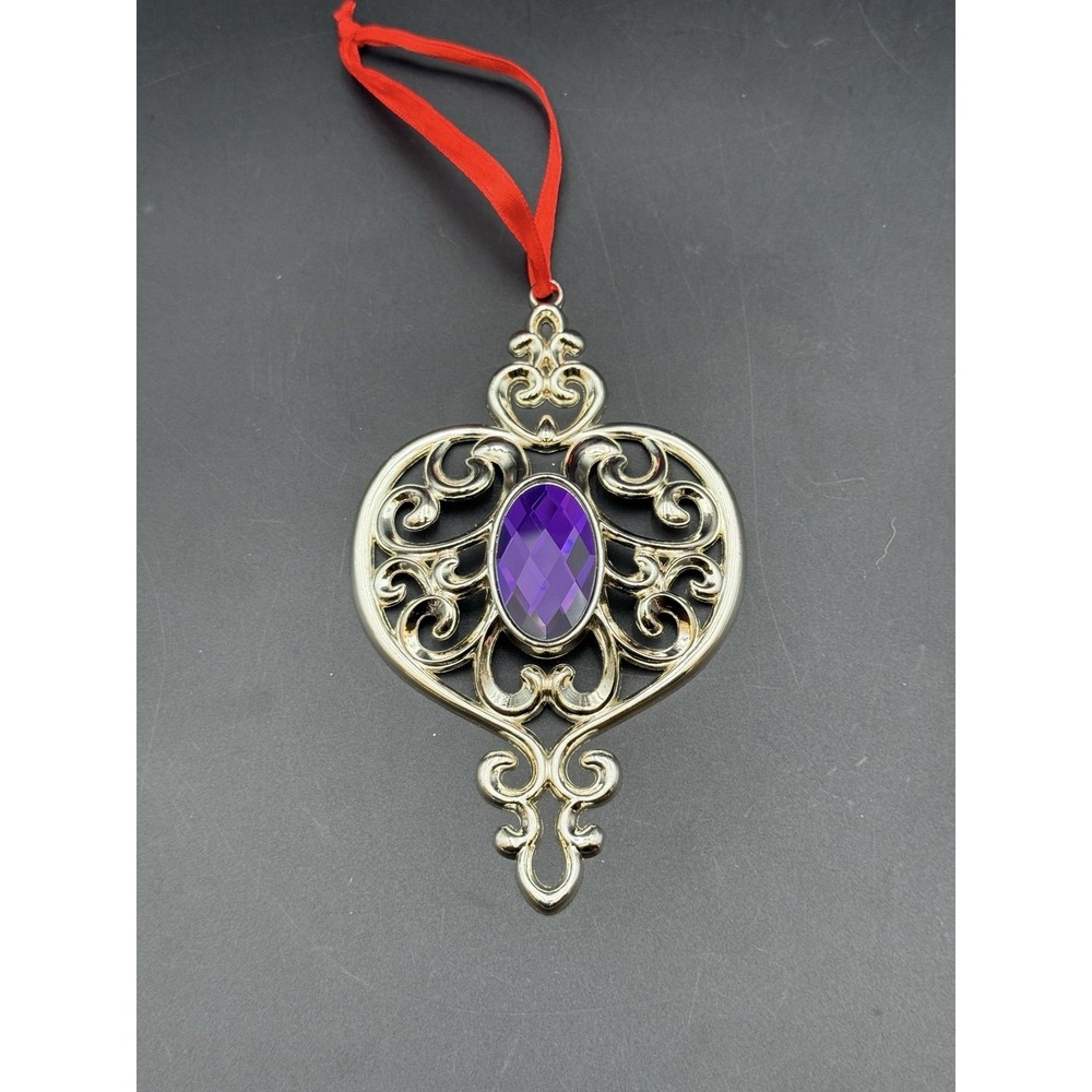 LENOX Bejeweled "Spire" Silverplate CHristmas Ornament‎